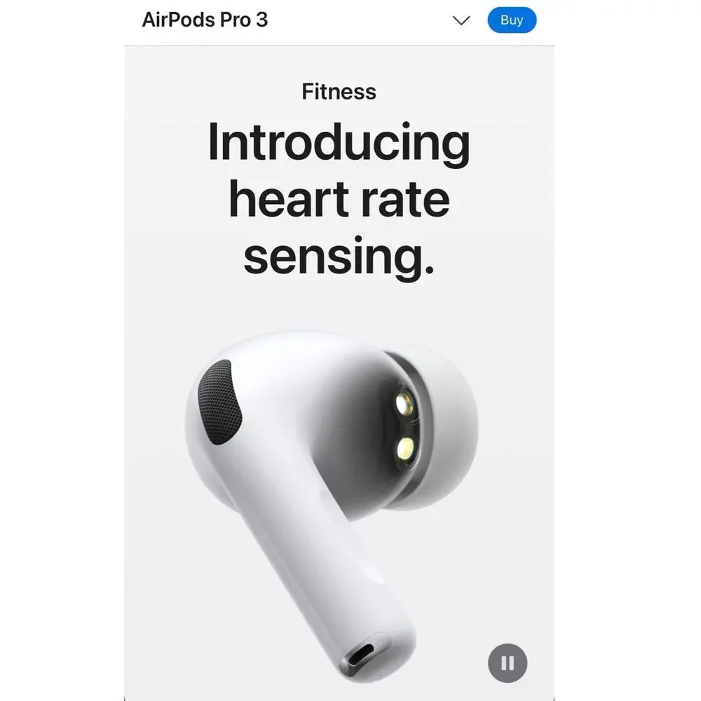 Apple AirPods Pro 3 with USB- C MagSafe Charging Case